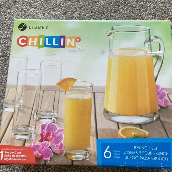 Pitcher with 4 tall glass set - Picture 1 of 4